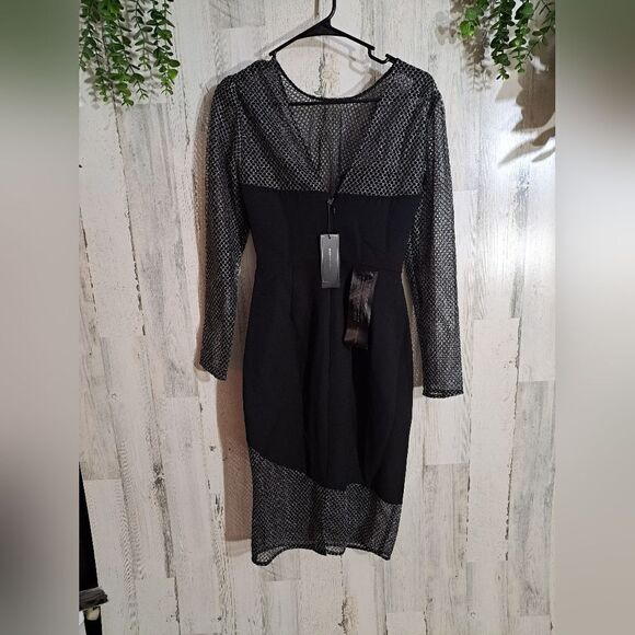 NWT BCBGMaxAzria Black Dress - Picture 6 of 11